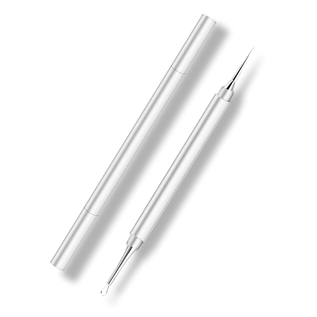 MAYCREATE® Stainless Steel Blackhead Removal Tool 2 in 1 Pimple Popper Tool Acne Tool Comedone Extractor Tool Dual Head Stainless Steel Blackhead Removal Tool with Caps MAYCREATE® Stainless Steel Blackhead Removal Tool 2 in 1 Pimple Popper Tool Acne Tool Comedone Extractor Tool Dual Head Stainless Steel Blackhead Removal Tool with Caps